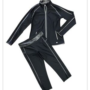 Xersion two piece Atletic women’s outfit size small/medium black track suit